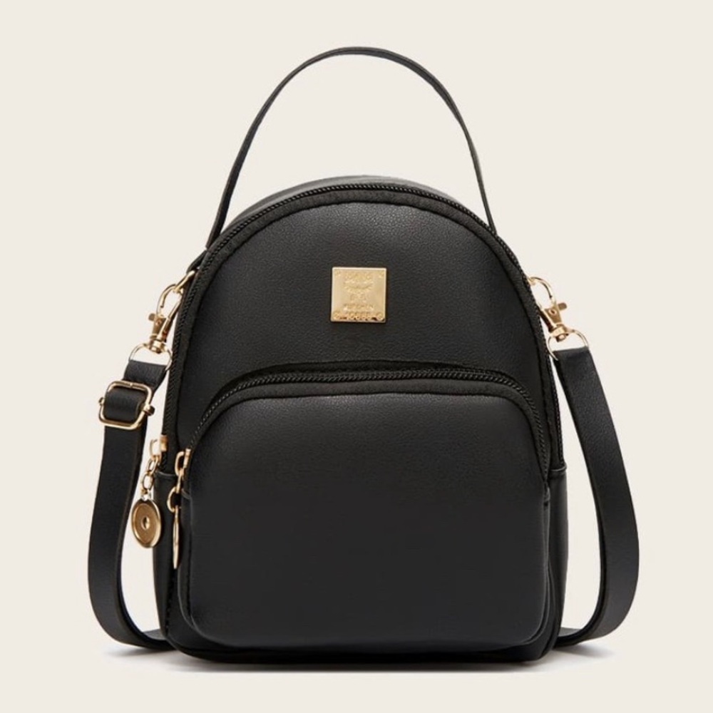 Black Mini Backpack